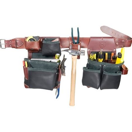 OCCIDENTAL LEATHER Tool Bags and Belts, Green/Black, Leather B5625 M